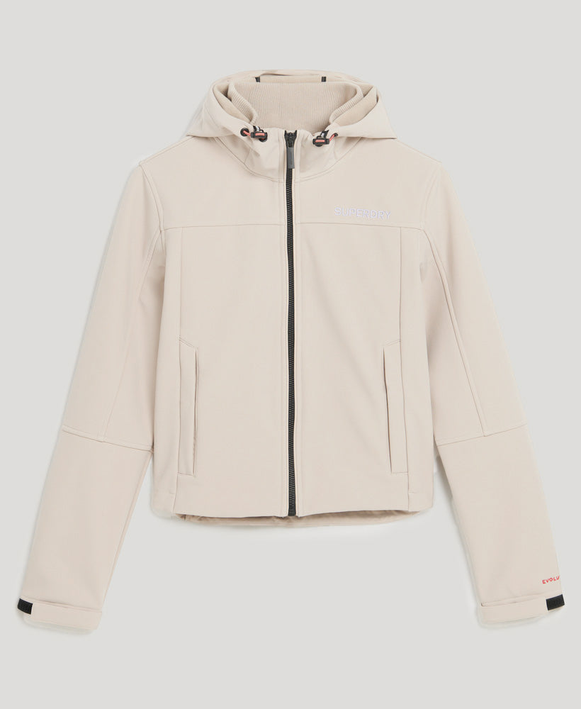 Hooded Soft Shell Trekker Jacket - Chateau Grey - Superdry Singapore