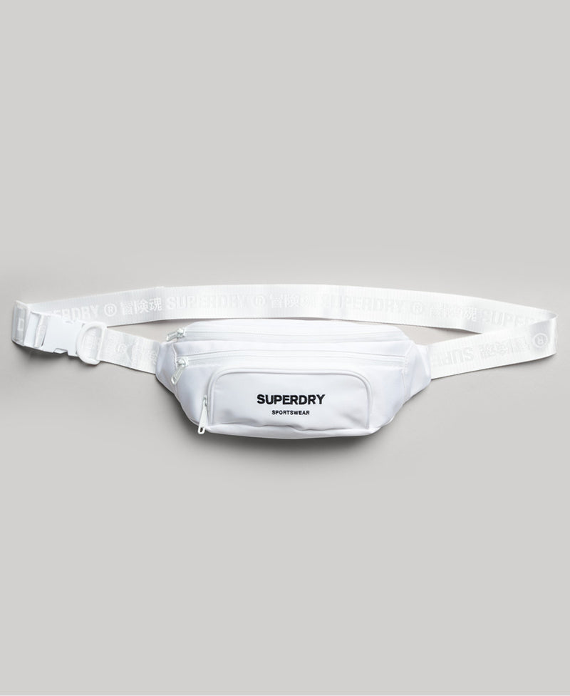 All white store fanny pack