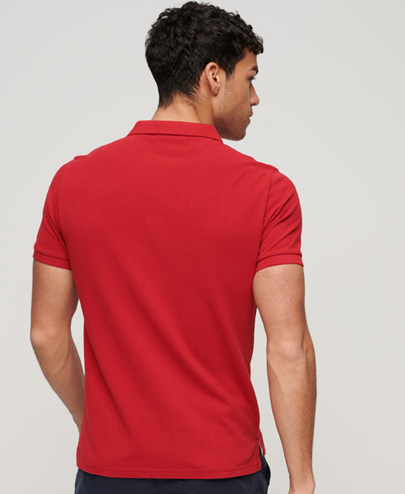 Red polo clearance v neck