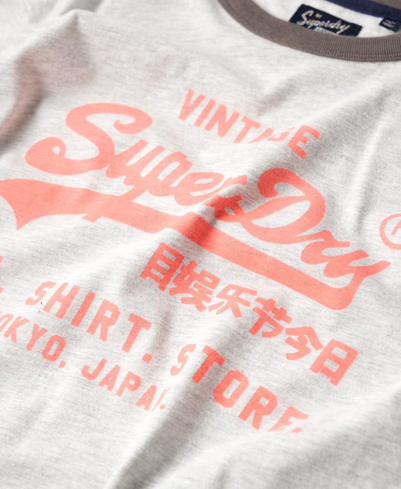Vintage Logo T Shirt  Eclipse Navy – Superdry