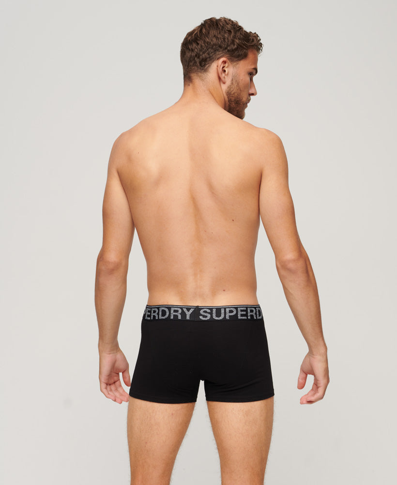 Organic Cotton Trunk Triple Pack - Black - Superdry Singapore