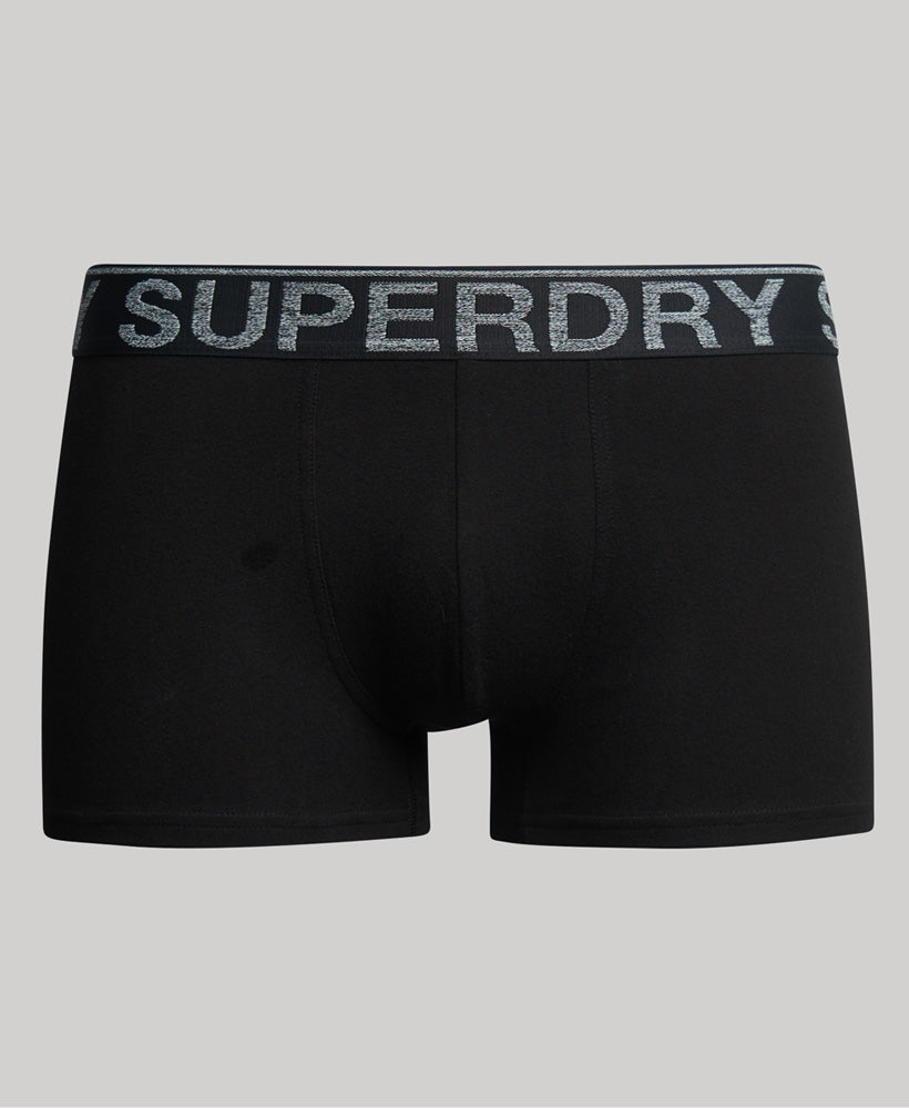 Organic Cotton Trunk Triple Pack - Black - Superdry Singapore