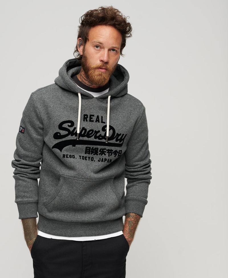 Grey 2025 superdry hoodie